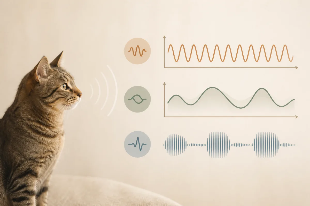 Diagramme des variations de hauteur, intensité et rythme dans la prosodie adressée au chat