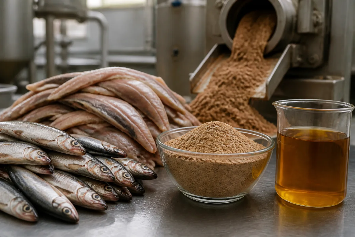 Poissons et filets destinés